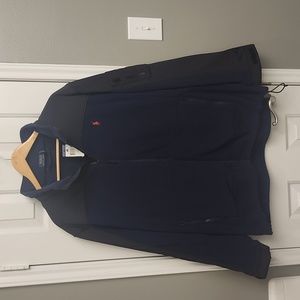 Polo Ralph Lauren Color Block Full Zip Fleece Jacket Navy